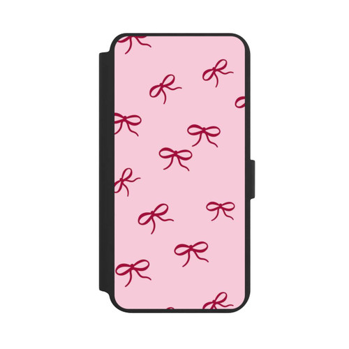 Samsung Galaxy S24+ NIVOflip Schleifen Pattern Rot Pink