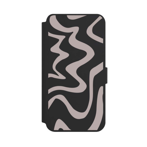 Samsung Galaxy S24+ NIVOflip Linien Wellig Transparent