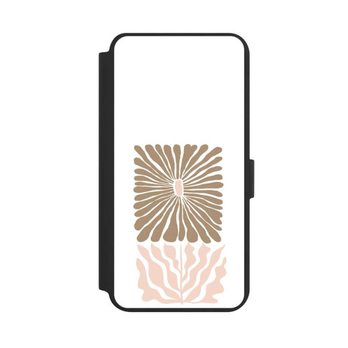 Samsung Galaxy S24+ NIVOflip Eckige Blume Hellbraun