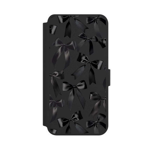 Samsung Galaxy S24+ NIVOflip Schwarze Satinschleifen