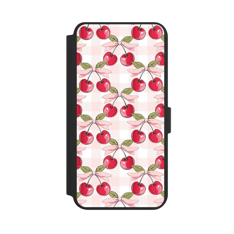 Galaxy S24 + NIVOflip Pink Cherry Pattern with AI