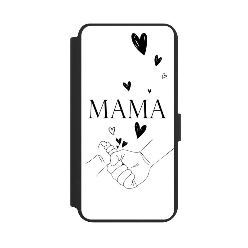 Galaxy S24 + NIVOflip Mothers Day Line Art Hands Black and White