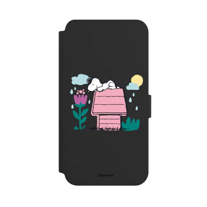 Galaxy S24 + NIVOflip Snoopy Hundehütte Frühling transparent