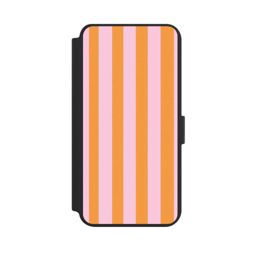 Samsung Galaxy S24+ NIVOflip Orange Rosa Streifen