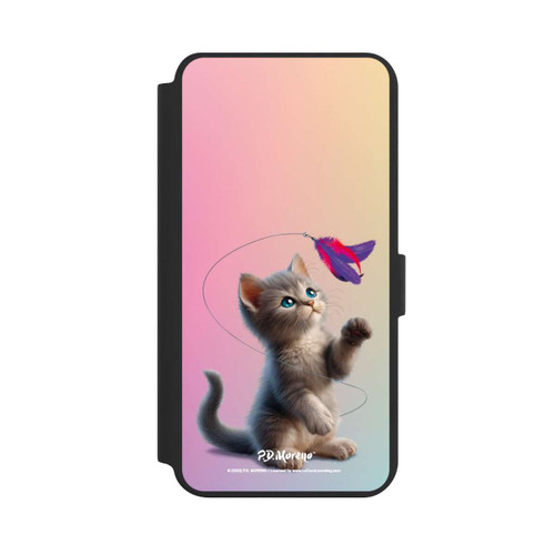 Samsung Galaxy S24+ NIVOflip Playing Cat with Feather