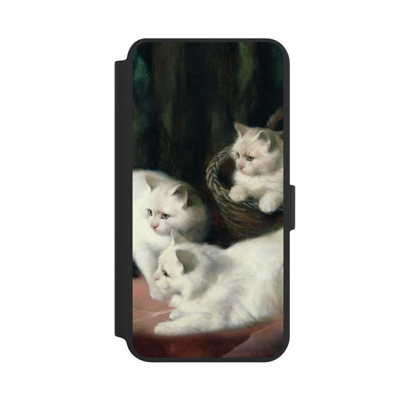 Galaxy S24 + NIVOflip Three White Angora Kittens