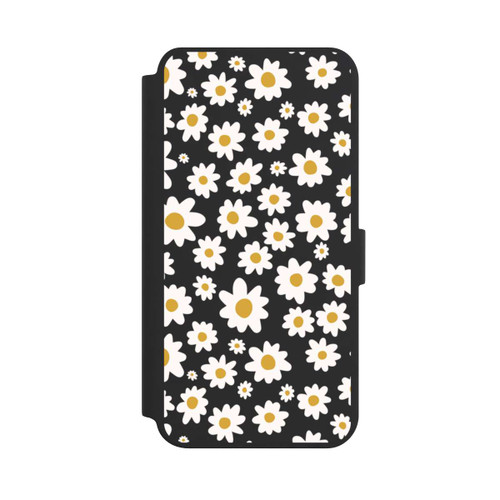 Samsung Galaxy S24+ NIVOflip Daisy Flower Seamless Pattern Transparent
