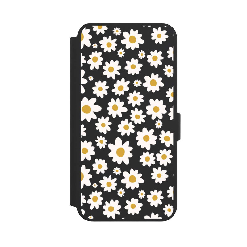 Galaxy S24 + NIVOflip Daisy Flower Seamless Pattern Transparent