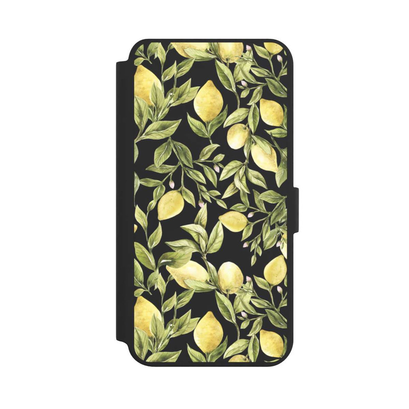 Galaxy S24 + NIVOflip Lemon Summer Pattern Transparent