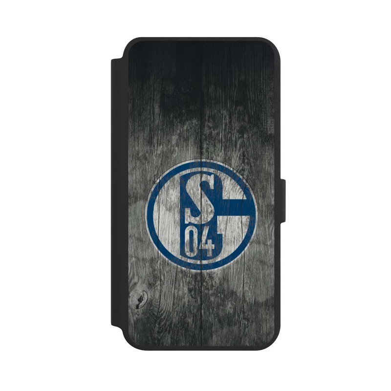 Galaxy S24 + NIVOflip Schalke 04 Holz Look