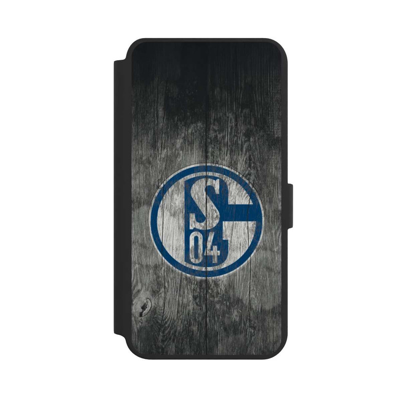 Galaxy S24 + NIVOflip Schalke 04 Holz Look