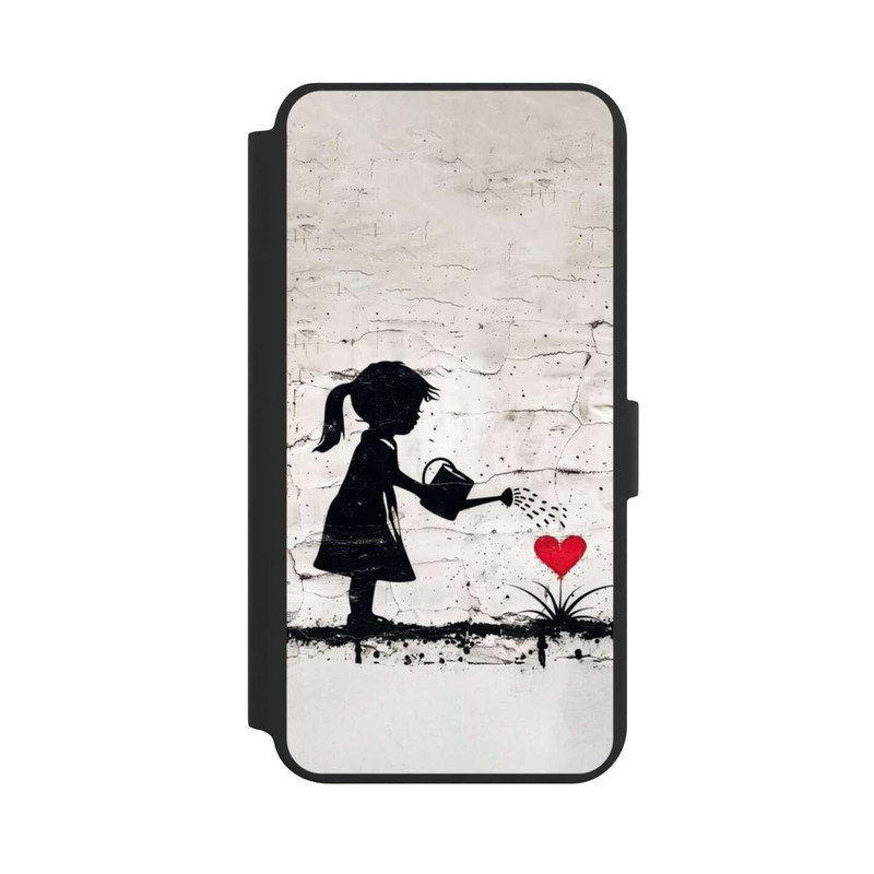 Galaxy S24 + NIVOflip Girl Watering Bunch of Flowers 