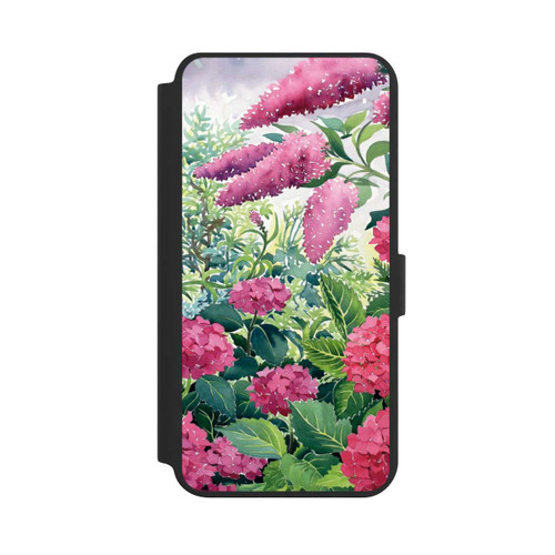 Samsung Galaxy S24+ NIVOflip Garden Hydrangeas and Buddleia by Christopher Ryland