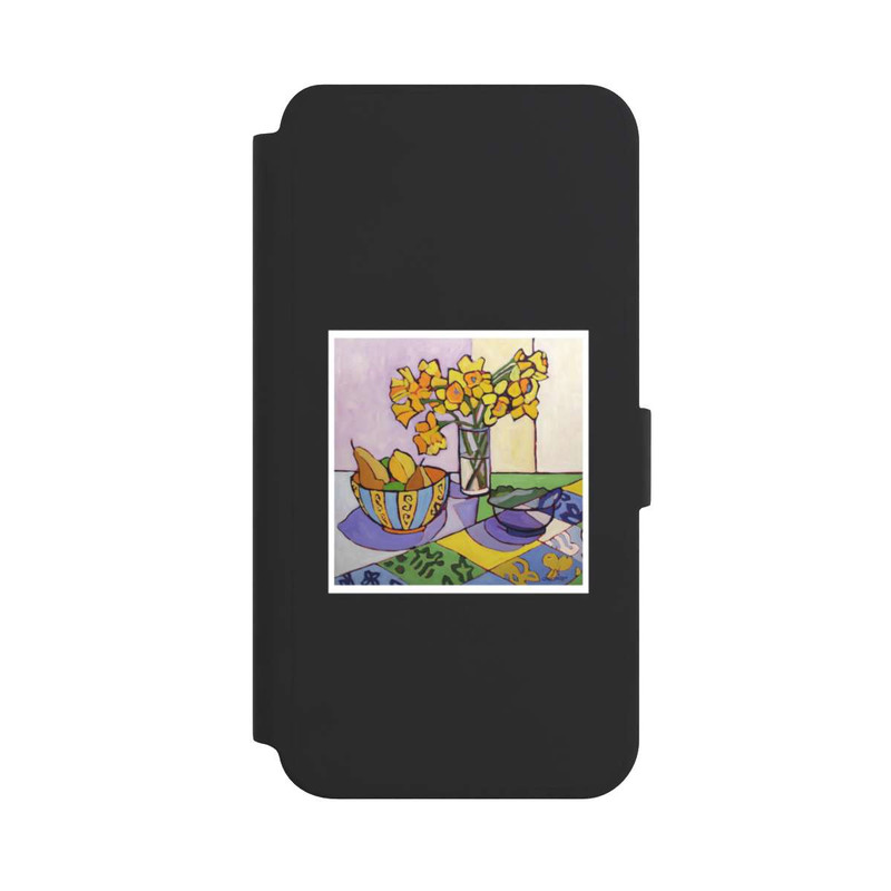Galaxy S24 + NIVOflip Daffodil Patchwork, 2023, by Catherine J Martzloff