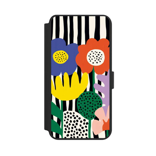 Samsung Galaxy S24+ NIVOflip Flowers Striped Background