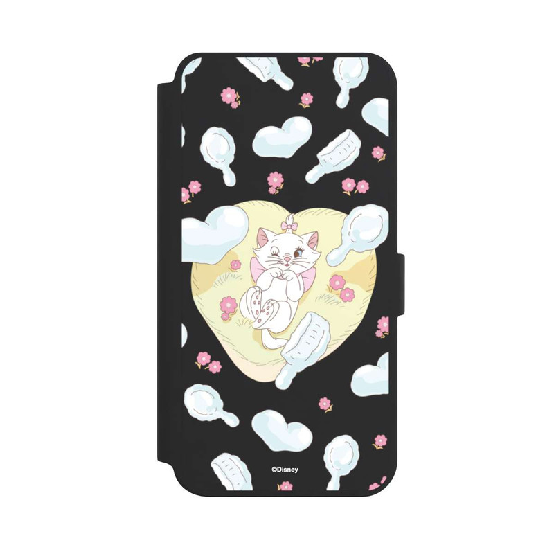 Galaxy S24 + NIVOflip Aristocats Marie Hearts Yellow Transparent