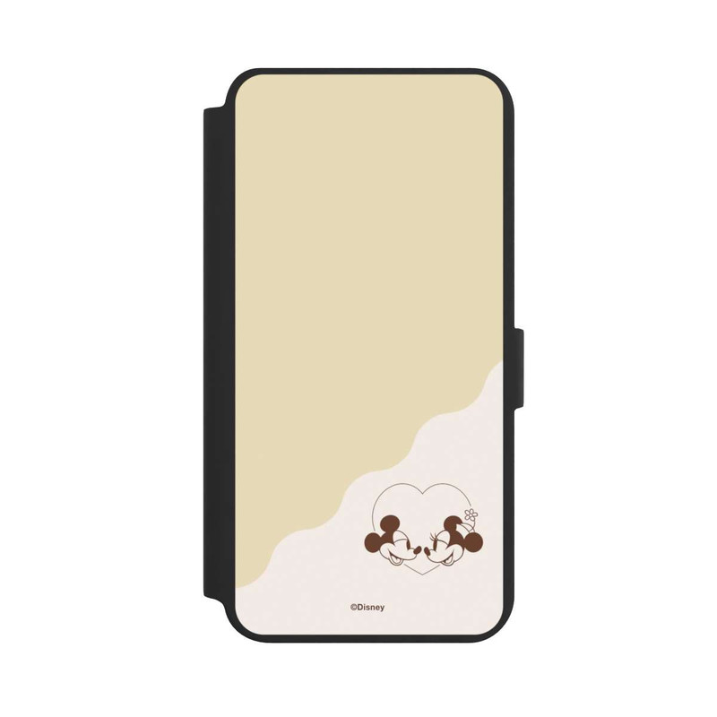 Galaxy S24 + NIVOflip Mickey and Minnie Love Heart Beige