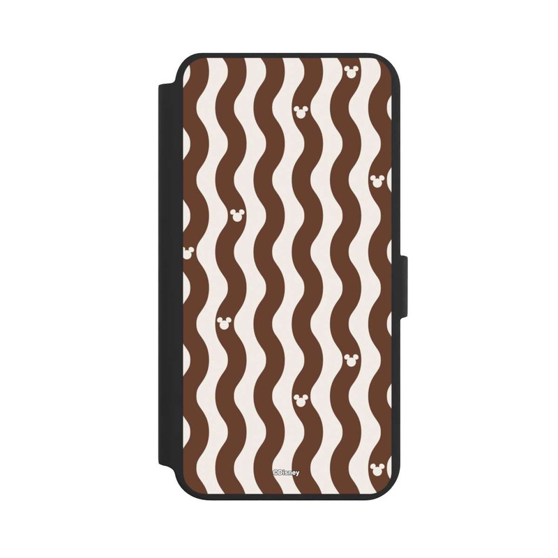 Galaxy S24 + NIVOflip Mickey Mouse Brown Pattern Waves