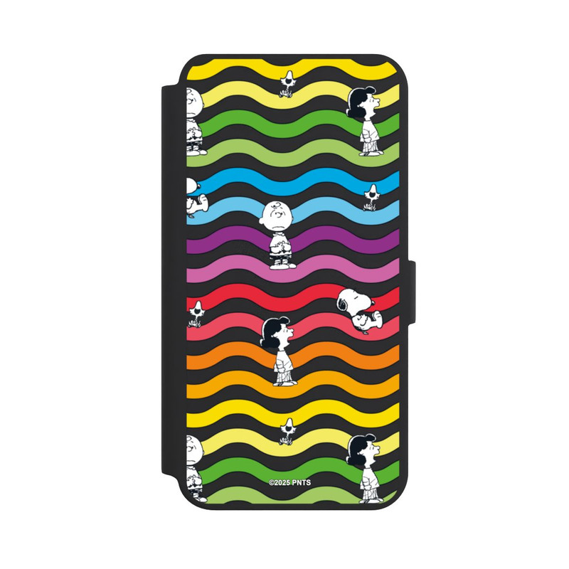 Galaxy S24 + NIVOflip Snoopy Pattern Rainbow Transparent