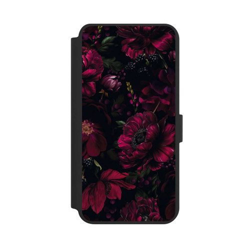 Samsung Galaxy S24+ NIVOflip Dunkle Rote Blumen Liebe