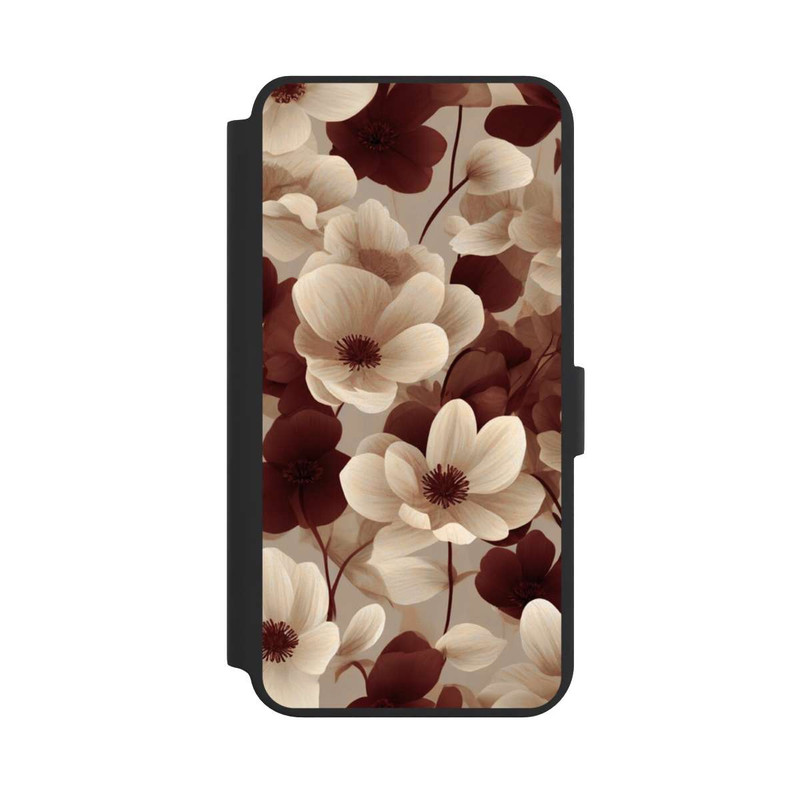 Galaxy S24 + NIVOflip Naturfarbenes Blumenmuster mit KI