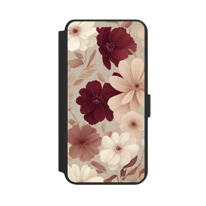 Galaxy S24 + NIVOflip Romantic Flowers Beige with AI