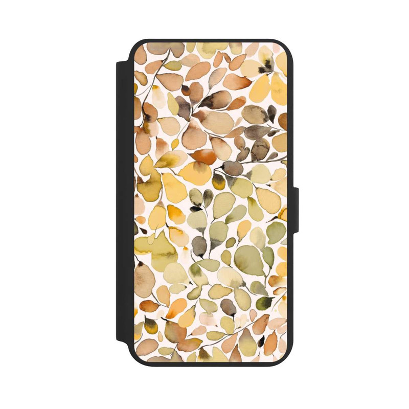 Galaxy S24 + NIVOflip Eucalyptus Watercolor Leaves Brown Autumn