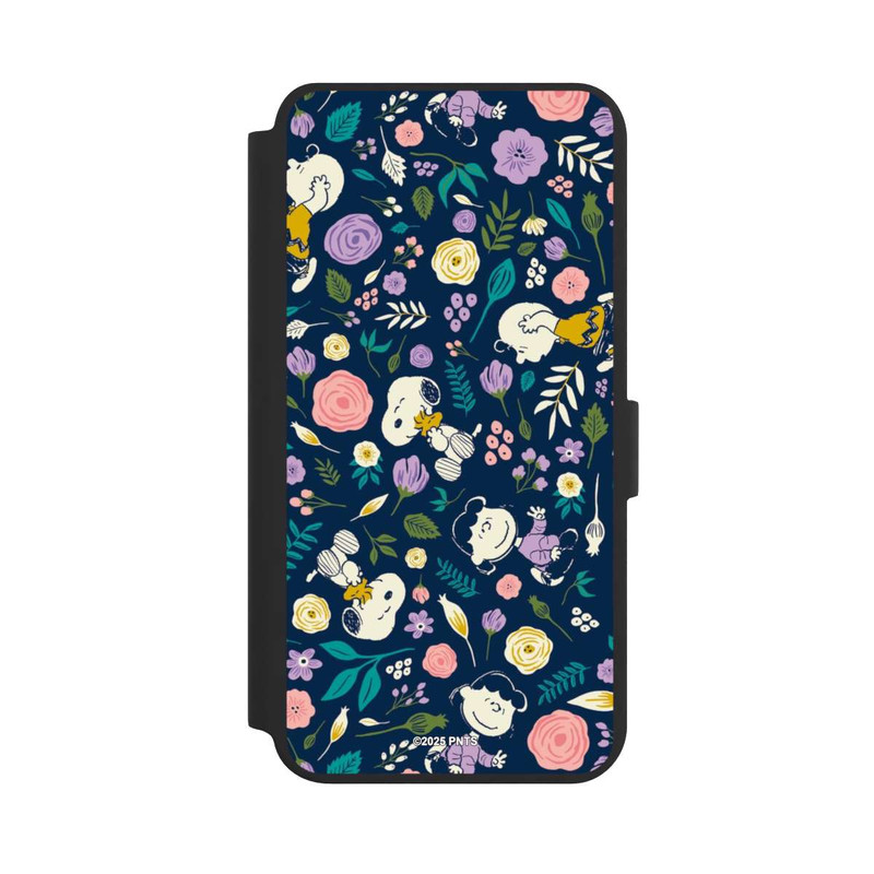 Galaxy S24 + NIVOflip Peanuts Dark Flower Pattern