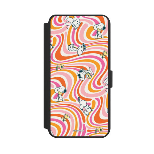 Samsung Galaxy S24+ NIVOflip Peanuts Hippie Pattern Orange