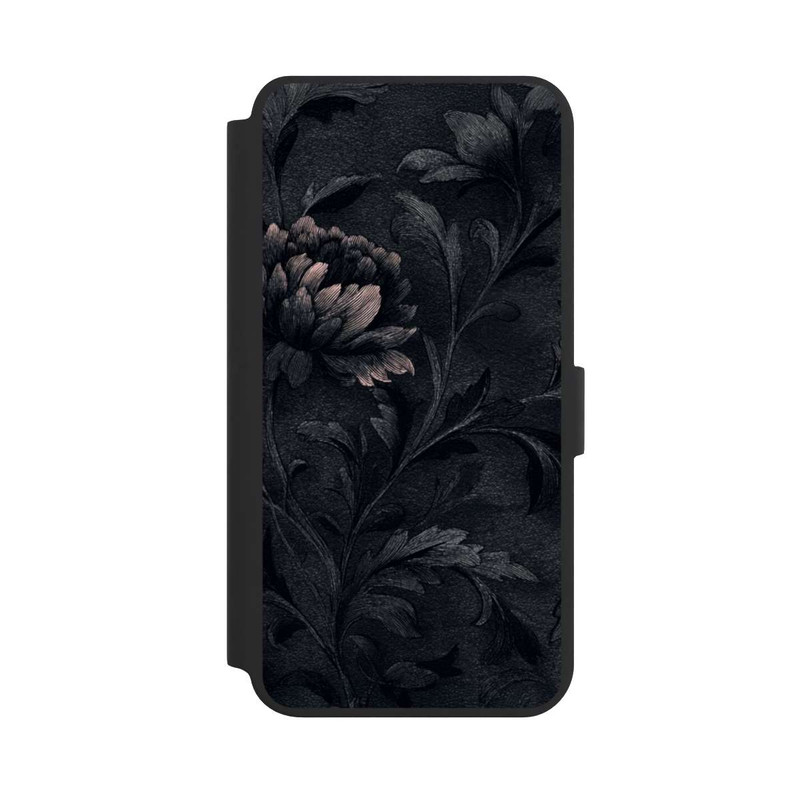 Galaxy S24 + NIVOflip Dunkles Blumenmuster Vintage