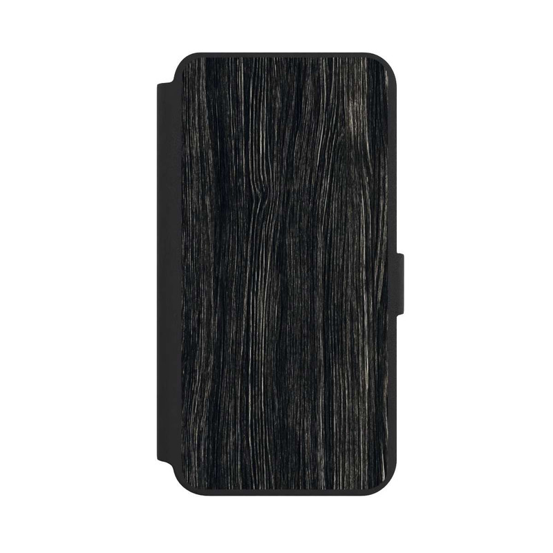 Galaxy S24 + NIVOflip Dunkle Holzstruktur