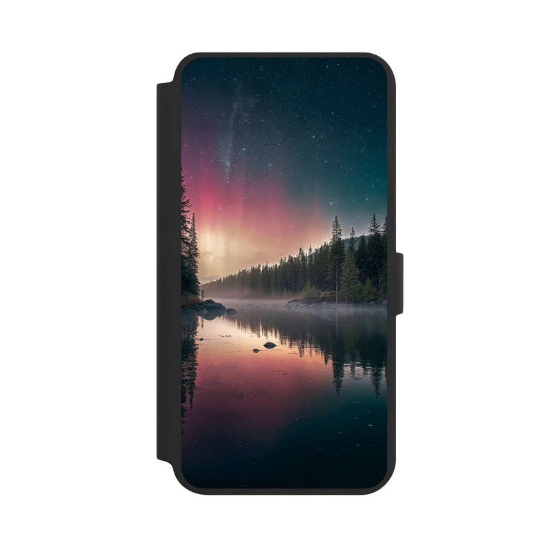 Galaxy S24 + NIVOflip Aurores Boréales Silencieuses avec IA