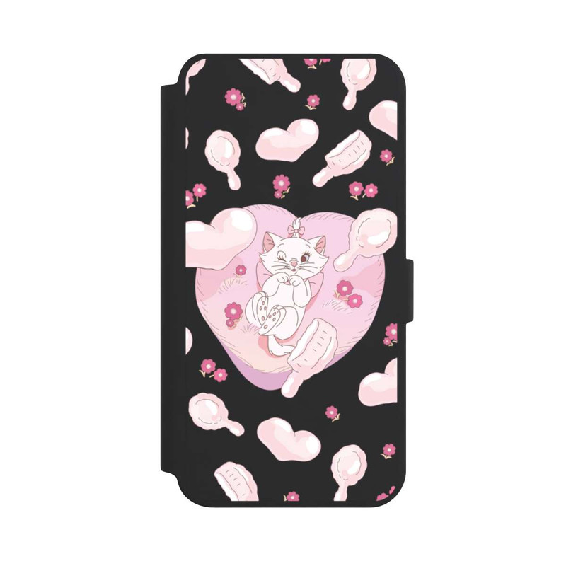 Galaxy S24 + NIVOflip Aristochats Marie Cœurs Rose Transparent