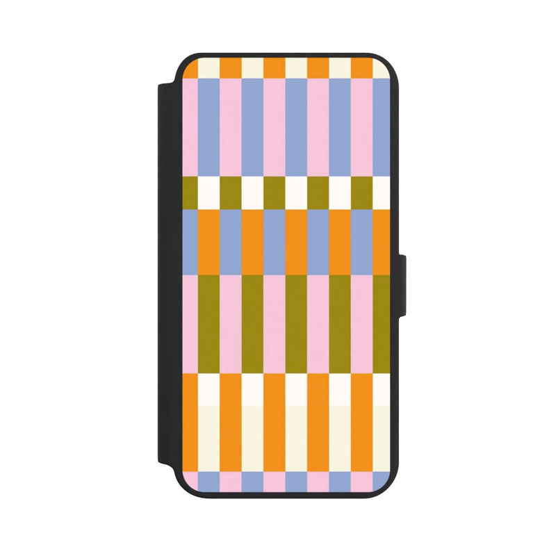 Galaxy S24 + NIVOflip Thème à Carreaux Colorés et Audacieux