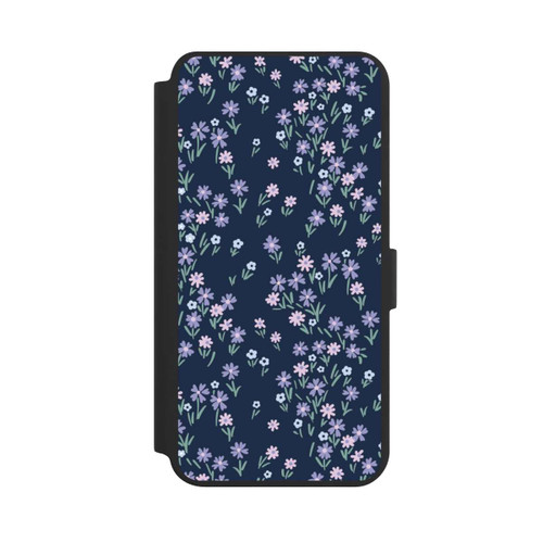 Samsung Galaxy S24+ NIVOflip Thème Floral Bleu Foncé