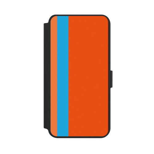 Samsung Galaxy S24+ NIVOflip Streifen Orange Blau