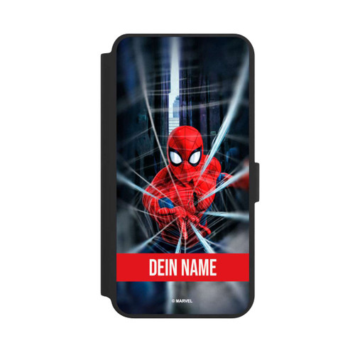 Samsung Galaxy S24+ NIVOflip Spiderman Webs in Action Personalisierbar