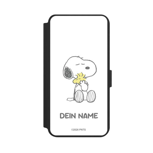 Samsung Galaxy S24+ NIVOflip Snoopy And Woodstock Cuddling Personalisierbar