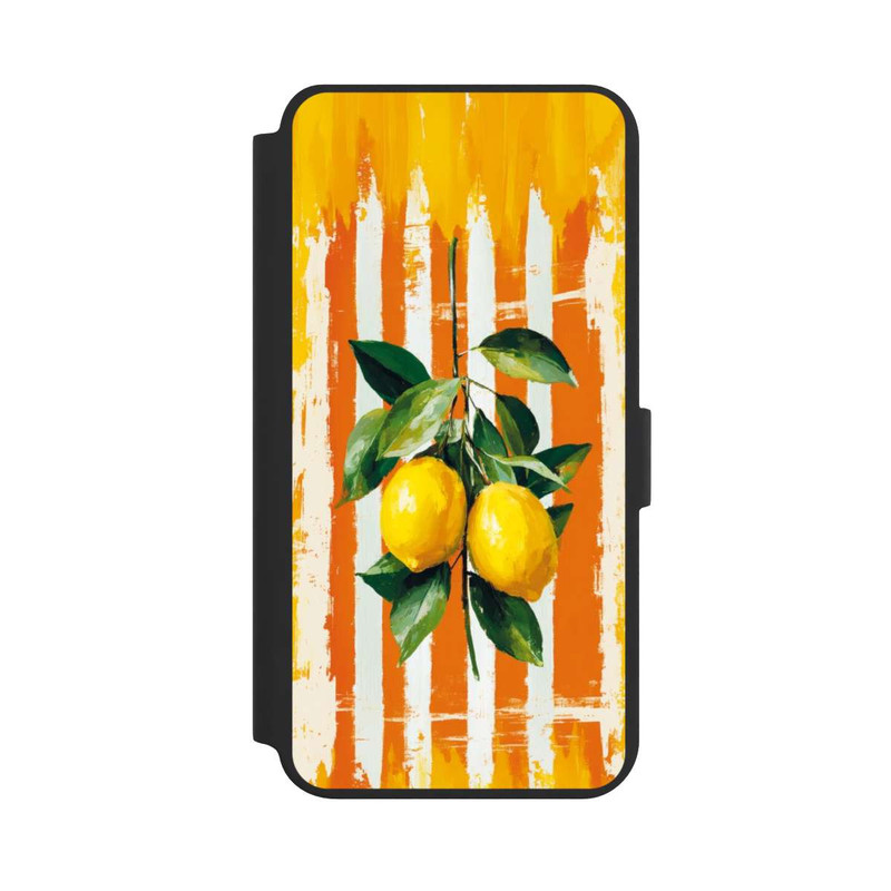 Galaxy S24 + NIVOflip Summer Lemons on Stripes with AI