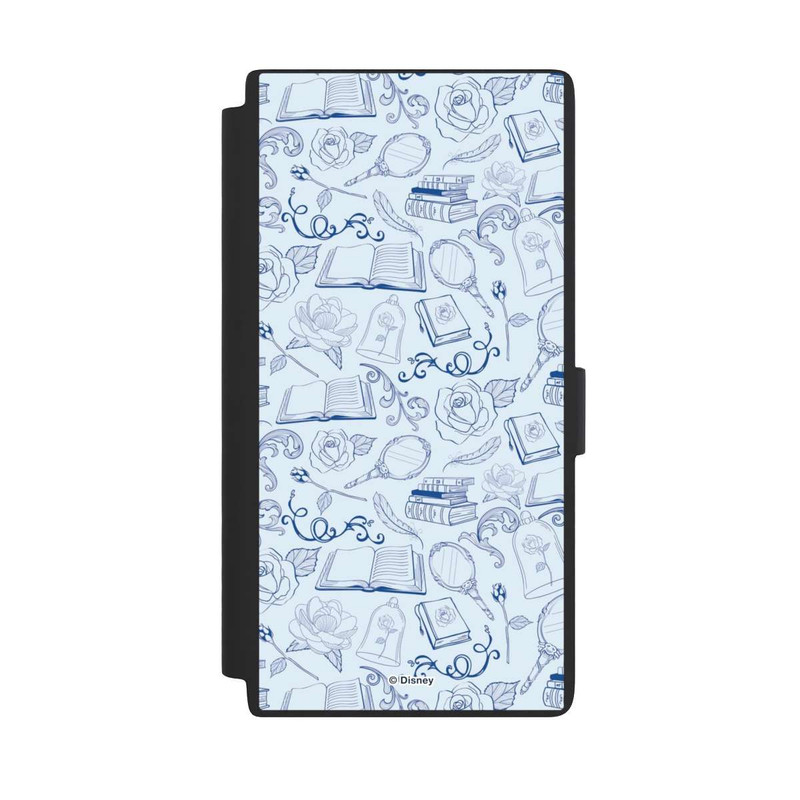 Galaxy S24 Ultra NIVOflip Beauty and Beast Pattern Blue