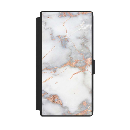 Samsung Galaxy S24 Ultra NIVOflip White and Golden Marble Look