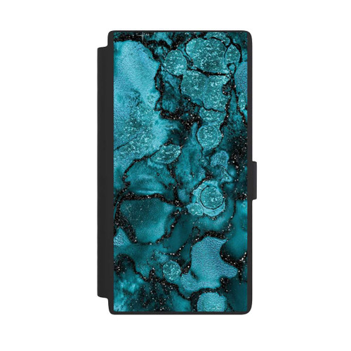 Samsung Galaxy S24 Ultra NIVOflip  Blauer Glitzerlook