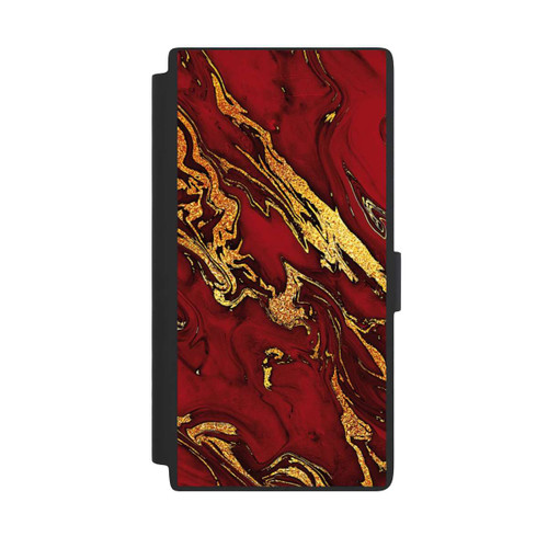 Samsung Galaxy S24 Ultra NIVOflip Rot Gold Marmorlook