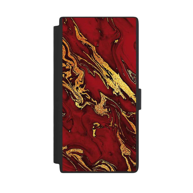 Galaxy S24 Ultra NIVOflip Rot Gold Marmorlook