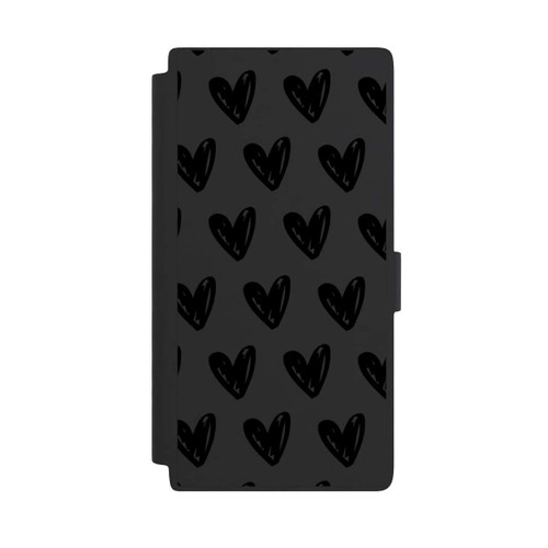 Samsung Galaxy S24 Ultra NIVOflip Herzen Schwarz ohne Hintergrund