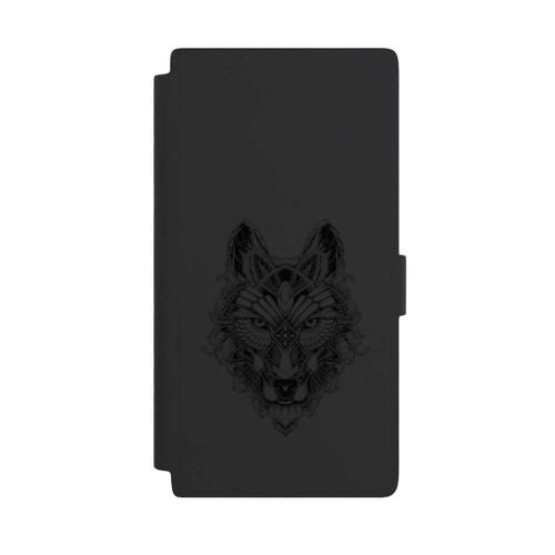 Samsung Galaxy S24 Ultra NIVOflip Wolf Mandala ohne Hintergrund