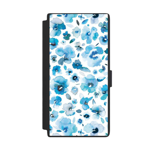 Samsung Galaxy S24 Ultra NIVOflip Blaue tropische Blumen