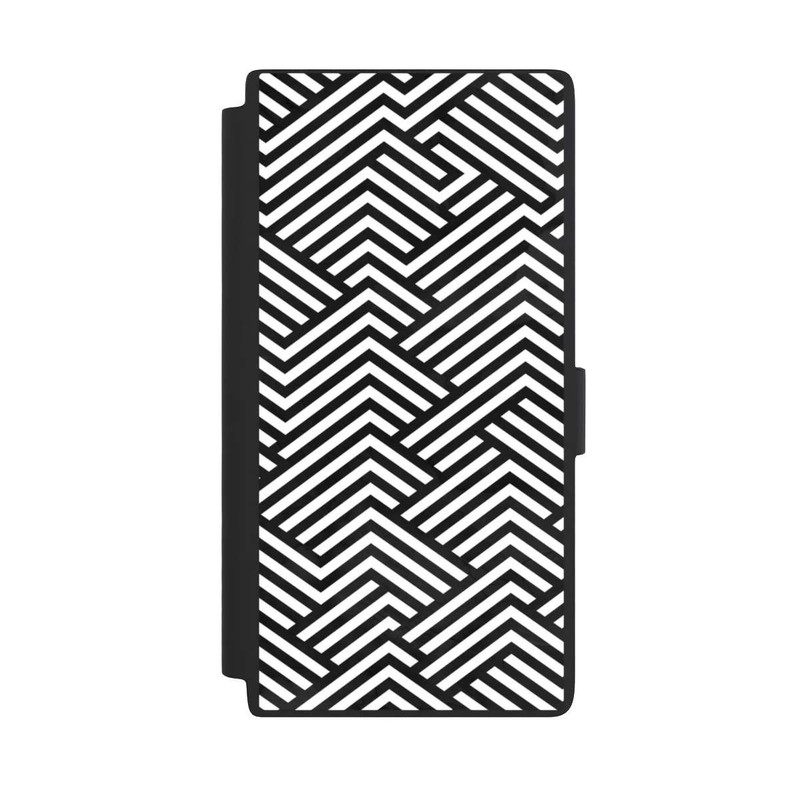 Galaxy S24 Ultra NIVOflip Schwarz und Weiß ZigZag