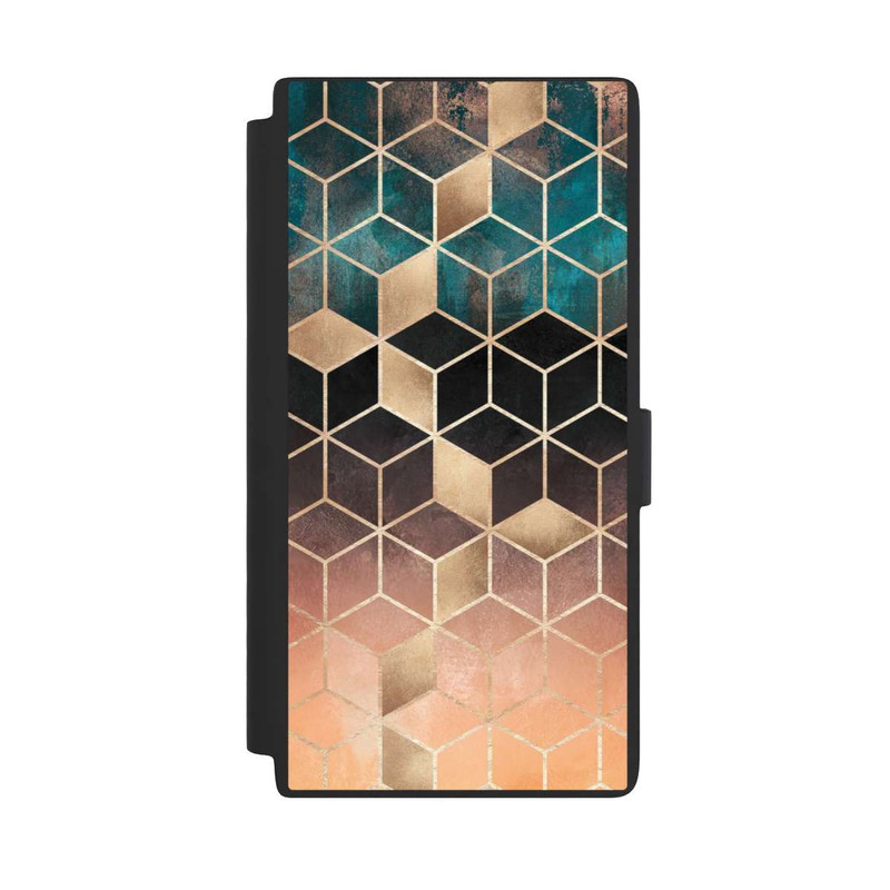 Galaxy S24 Ultra NIVOflip Ombre Traum Würfel Gold Druck