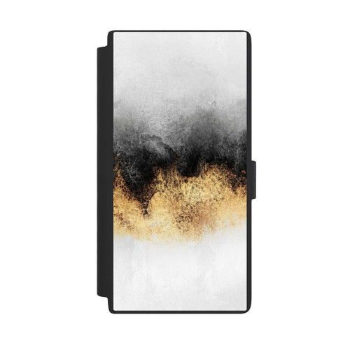 Samsung Galaxy S24 Ultra NIVOflip Grey Sky Dust Gold Print
